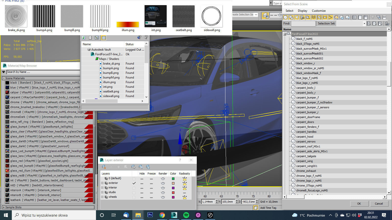 Focus Hatchback 2022 3D model_30