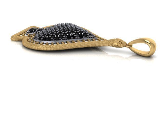 2 model  Ace of Spades pendant 3D print model_11