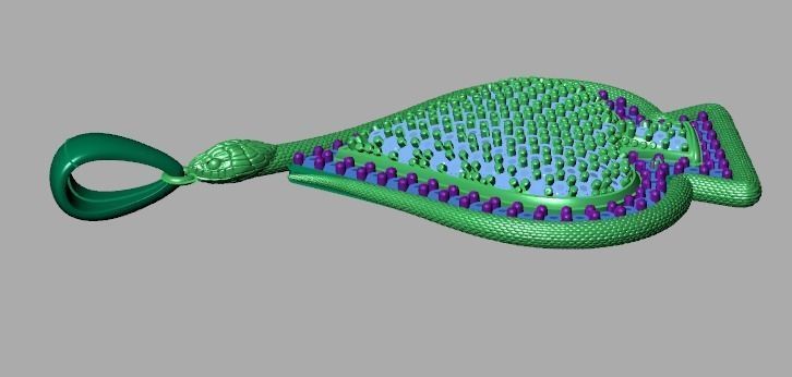 2 model  Ace of Spades pendant 3D print model_22