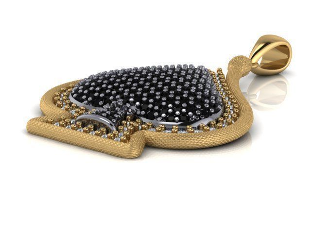 2 model  Ace of Spades pendant 3D print model_12
