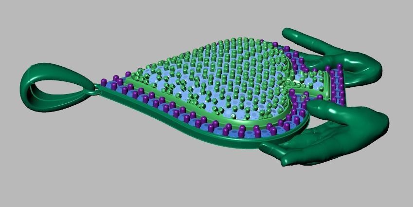 2 model  Ace of Spades pendant 3D print model_26