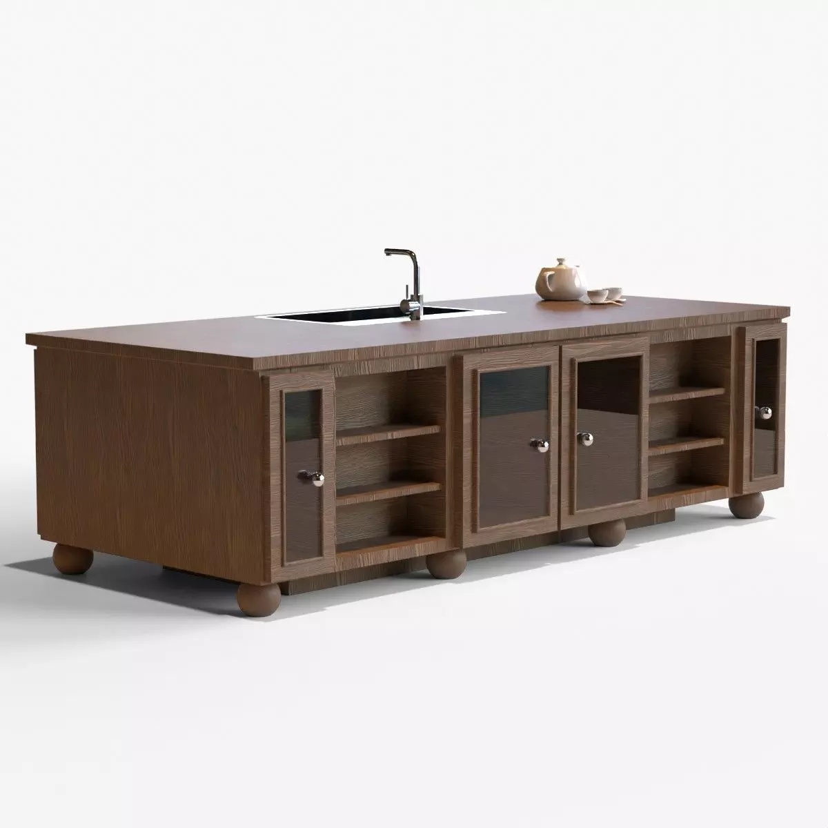 piece of furniture 002 Low-poly 3D model