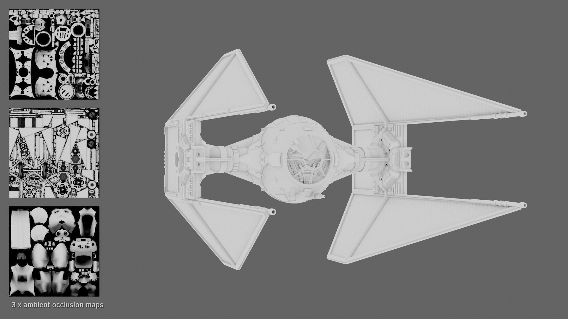 Star Wars Imperial TIE Interceptor 3D model_10