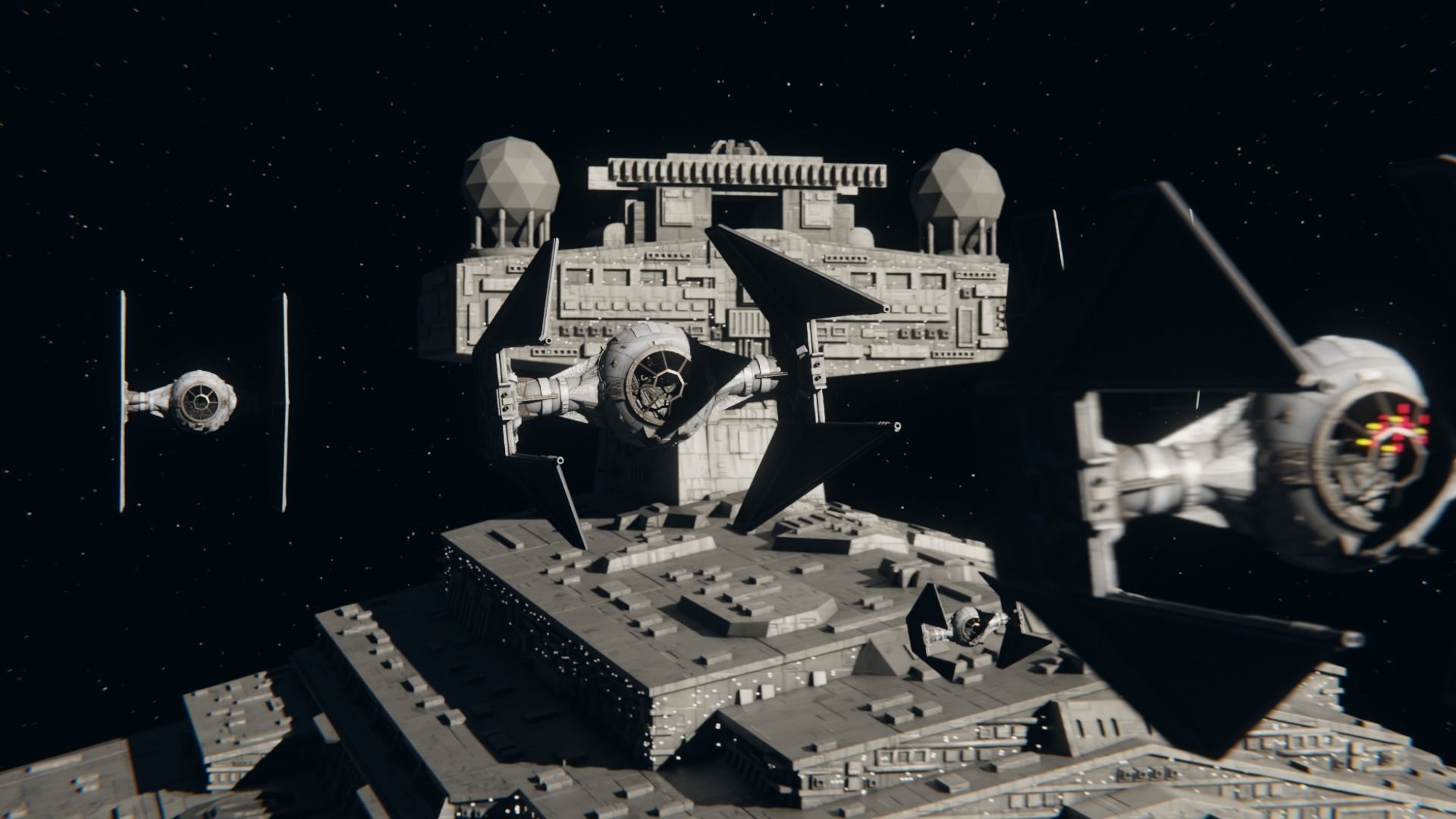 Star Wars Imperial TIE Interceptor 3D model_2