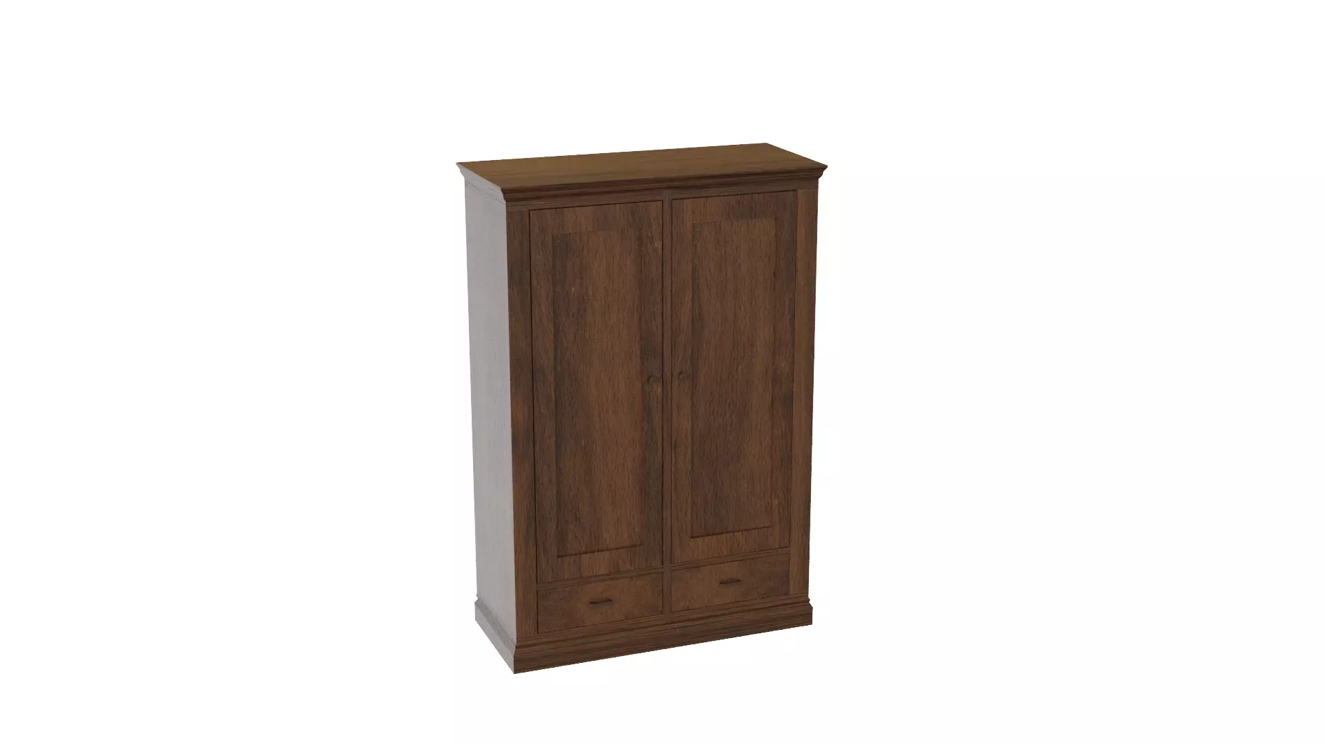 Vintage Wardrobe Free 3D model
