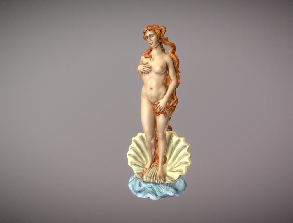 The birth of venus statue 3d print 3D print model_1