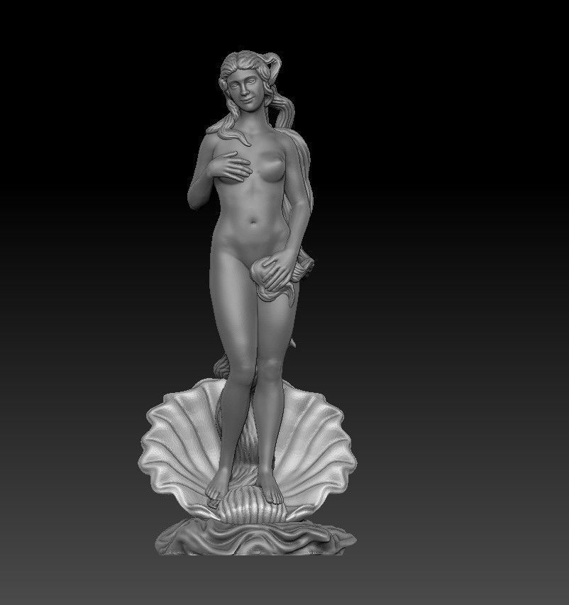 The birth of venus statue 3d print 3D print model_6