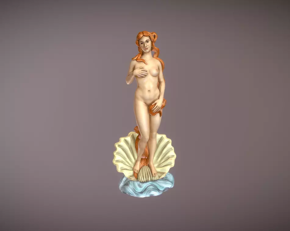 The birth of venus statue 3d print 3D print model_0