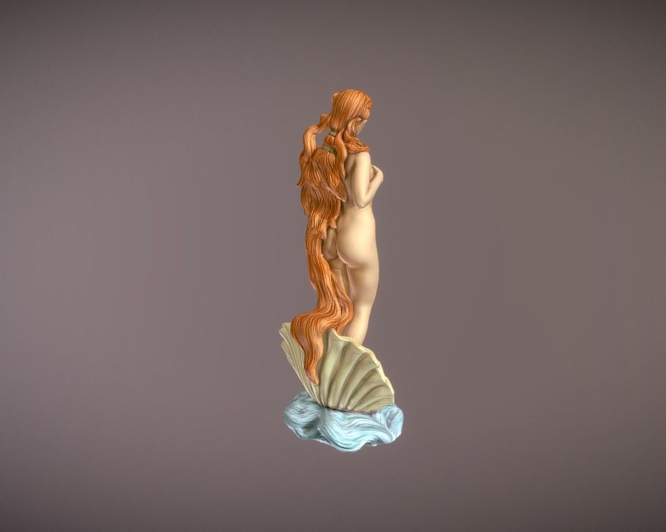 The birth of venus statue 3d print 3D print model_2