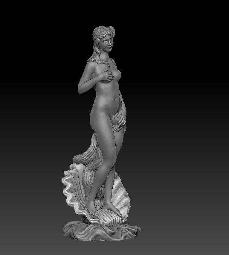 The birth of venus statue 3d print 3D print model_7