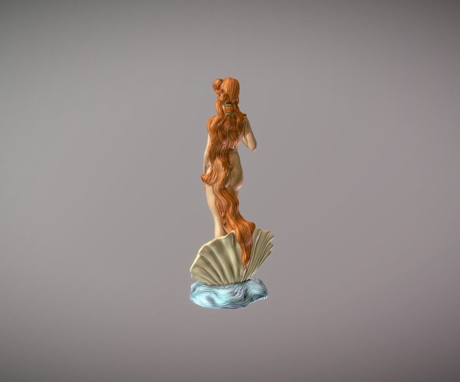 The birth of venus statue 3d print 3D print model_4