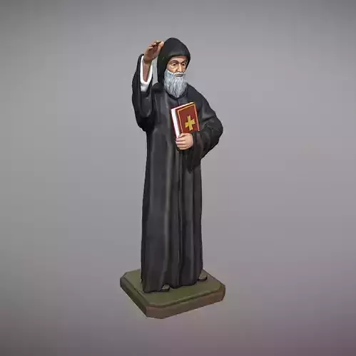 San Charbel estatua para impresion 3D