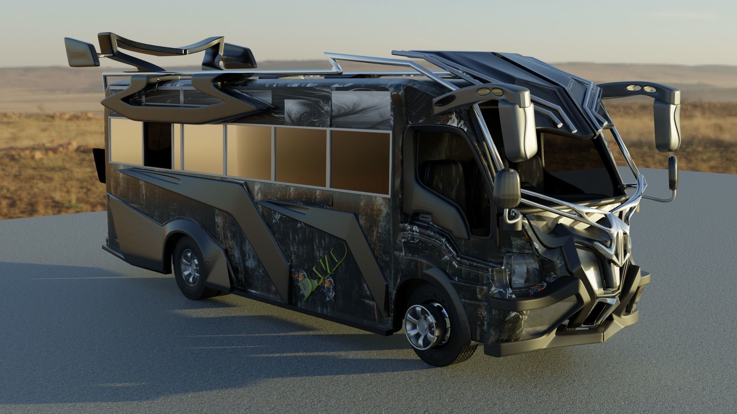 bus matatu 3D model_4