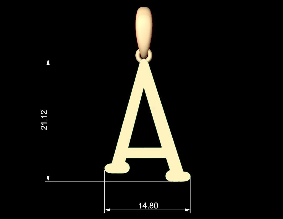 Initial Letters Pendant Sallsburgg A 3D print model_5