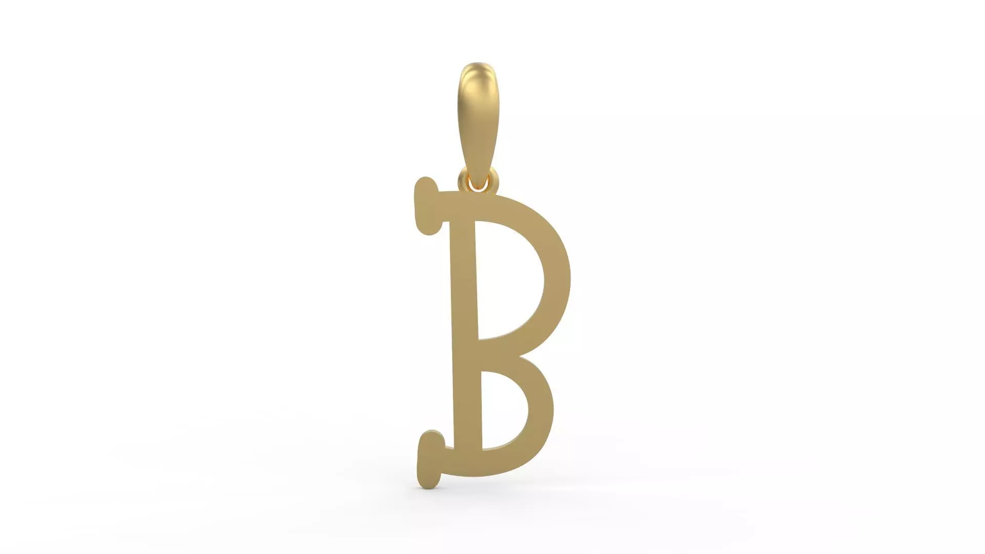 Initial Letters Pendant Sallsburgg B 3D print model_0