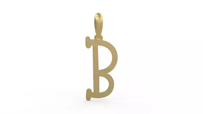 Initial Letters Pendant Sallsburgg B 3D print model