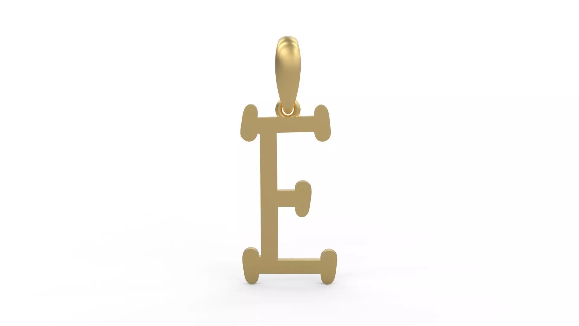 Initial Letters Pendant Sallsburgg E 3D print model_0