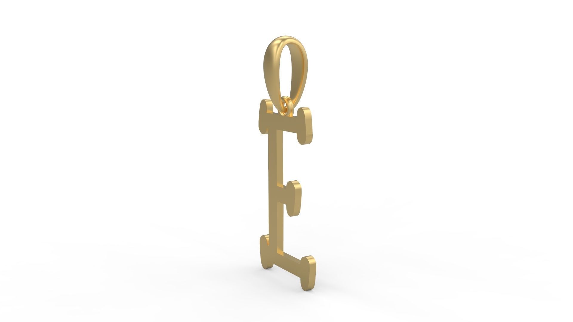 Initial Letters Pendant Sallsburgg E 3D print model_1