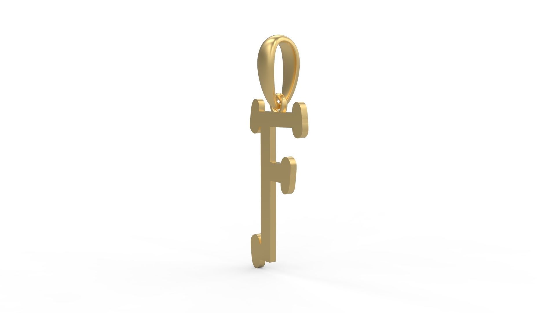 Initial Letters Pendant Sallsburgg F 3D print model_1