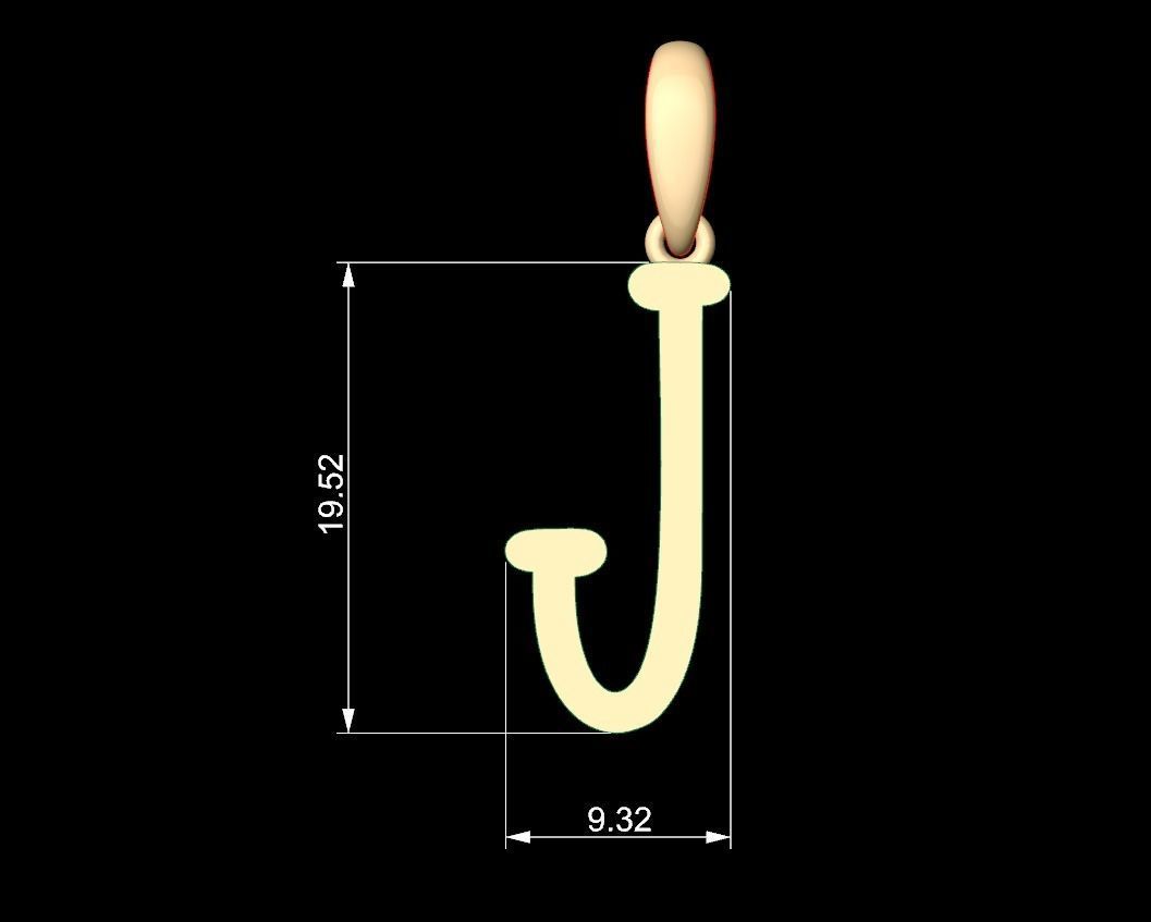 Initial Letters Pendant Sallsburgg J 3D print model_5