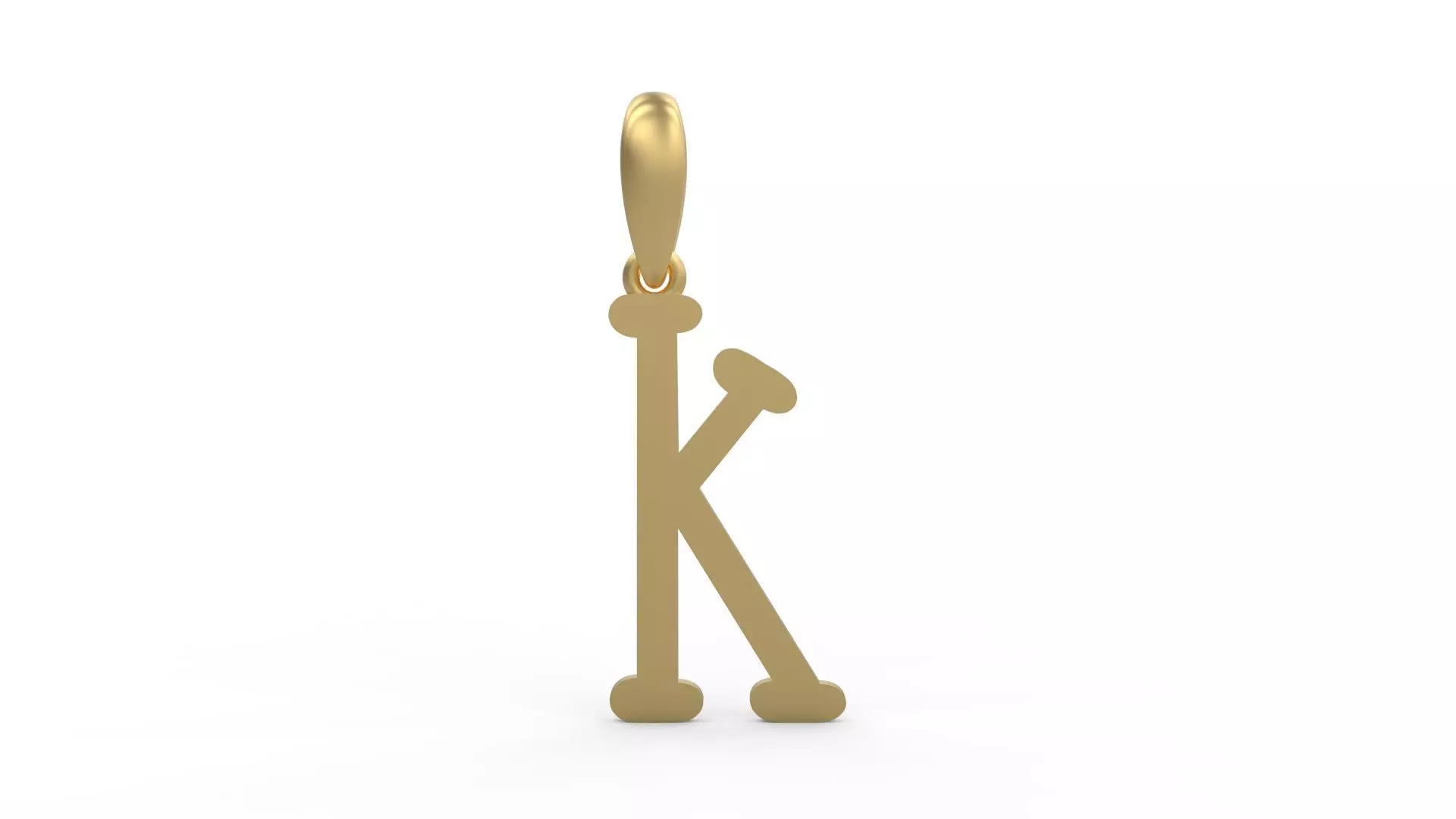 Initial Letters Pendant Sallsburgg K 3D print model_0