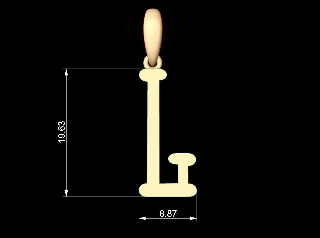 Initial Letters Pendant Sallsburgg L 3D print model_5