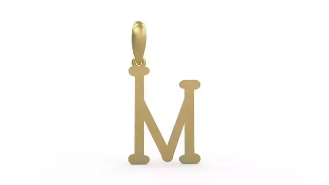 Initial Letters Pendant Sallsburgg M