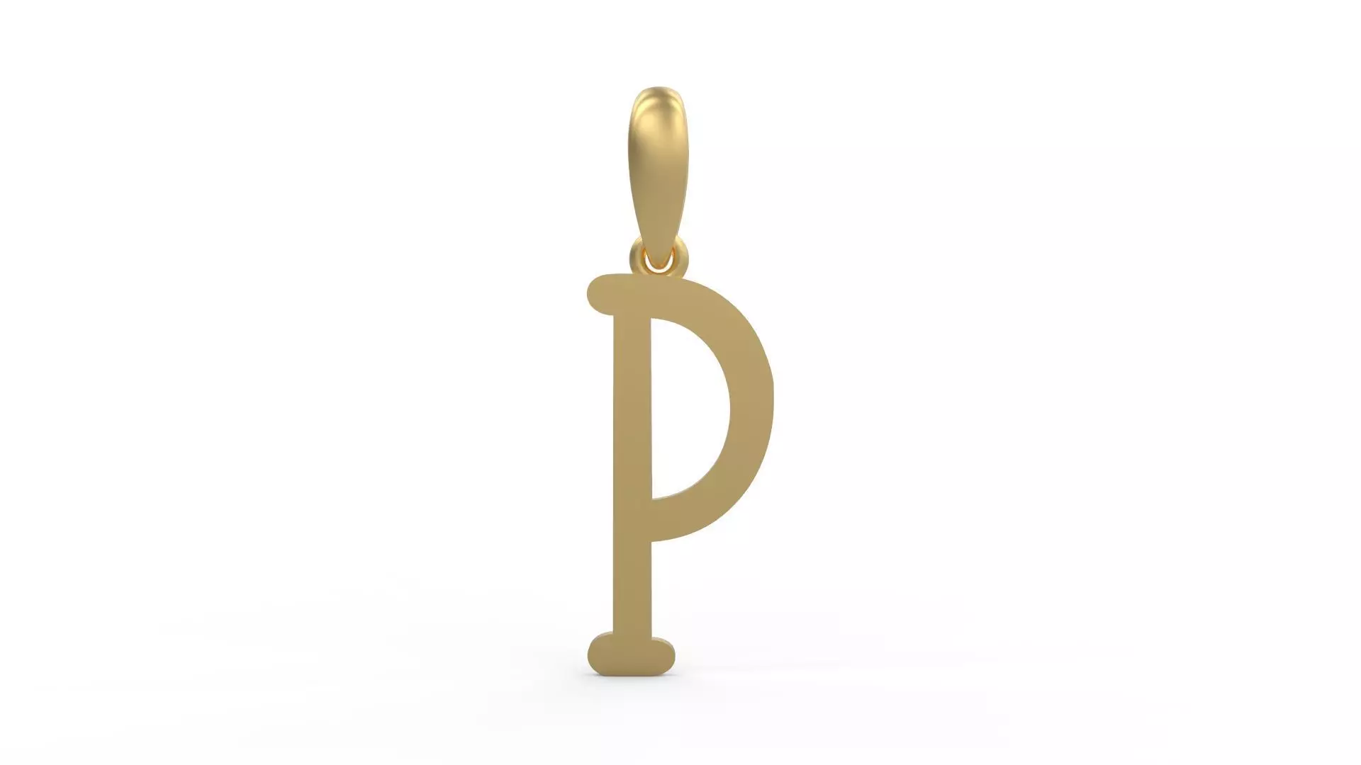 Initial Letters Pendant Sallsburgg P 3D print model_0