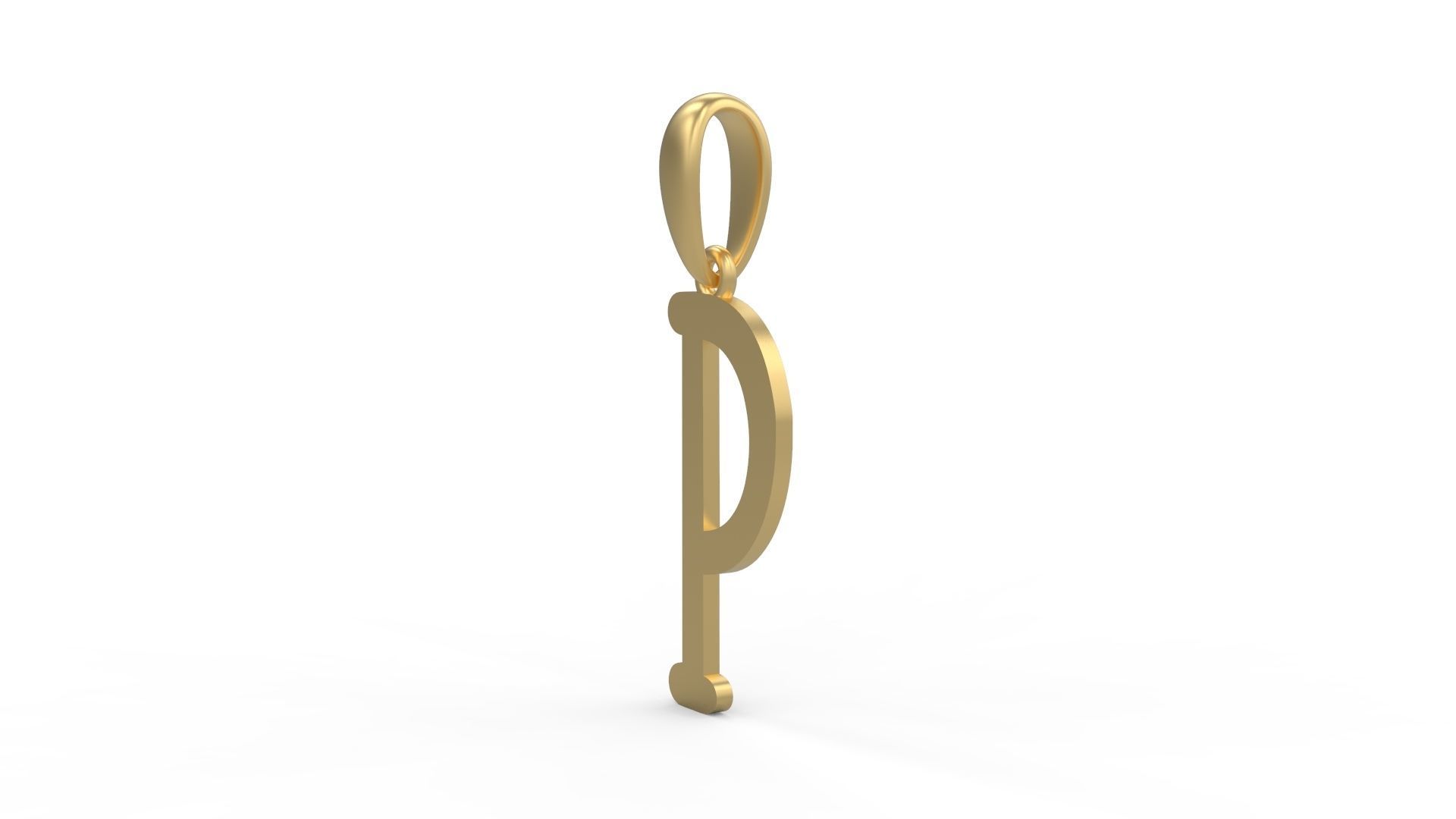 Initial Letters Pendant Sallsburgg P 3D print model_1