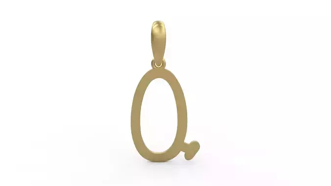 Initial Letters Pendant Sallsburgg Q 3D print model