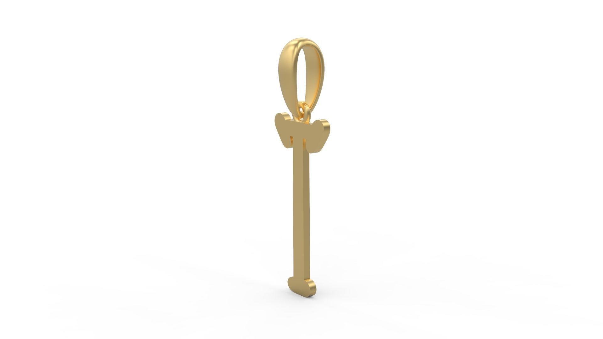 Initial Letters Pendant Sallsburgg T 3D print model_1