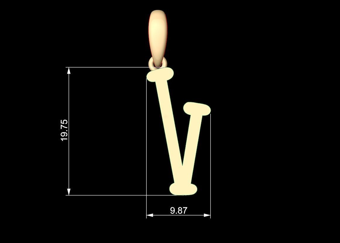 Initial Letters Pendant Sallsburgg V 3D print model_5
