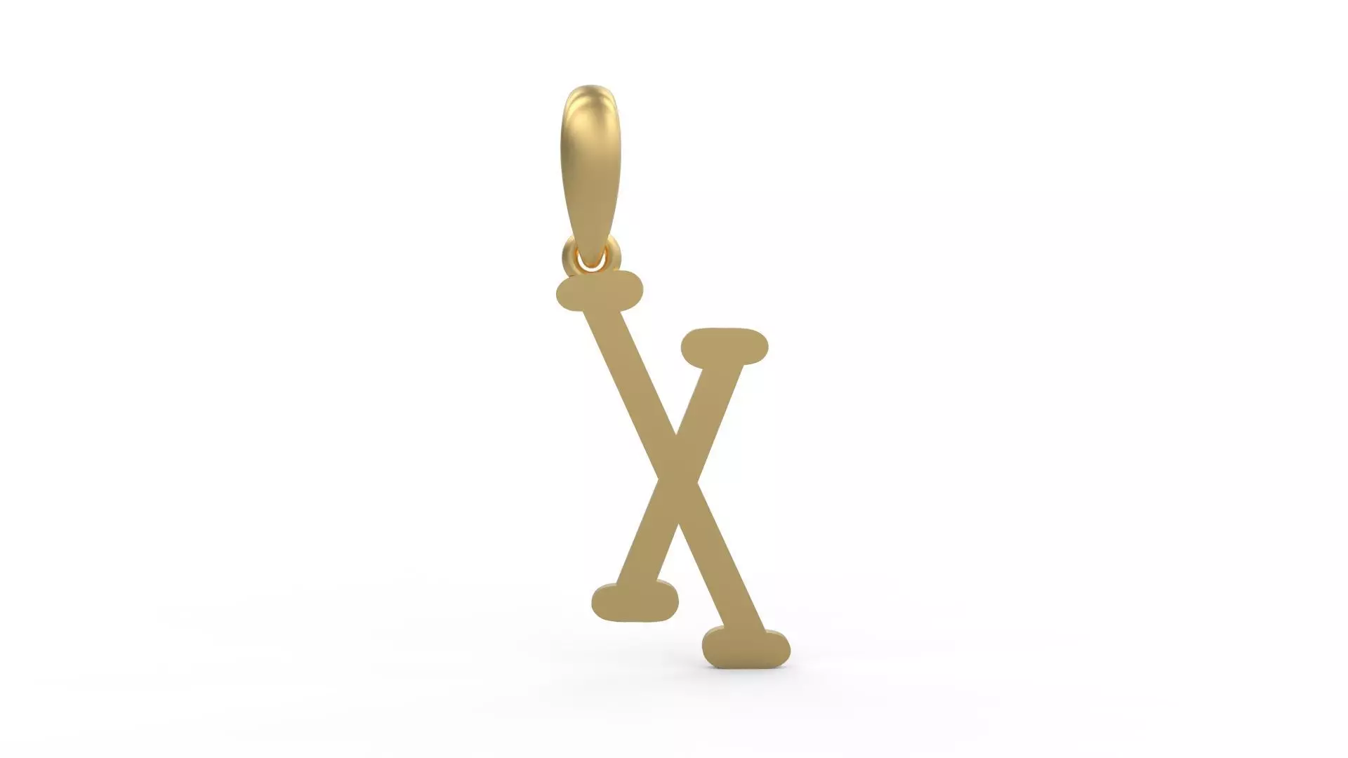 Initial Letters Pendant Sallsburgg X 3D print model_0