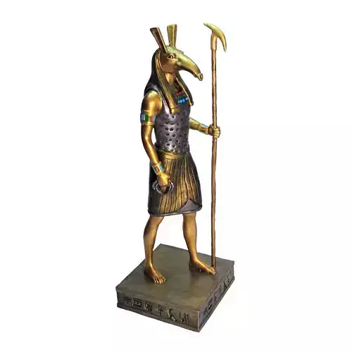 Seth Egyptian god Statue 3d print model