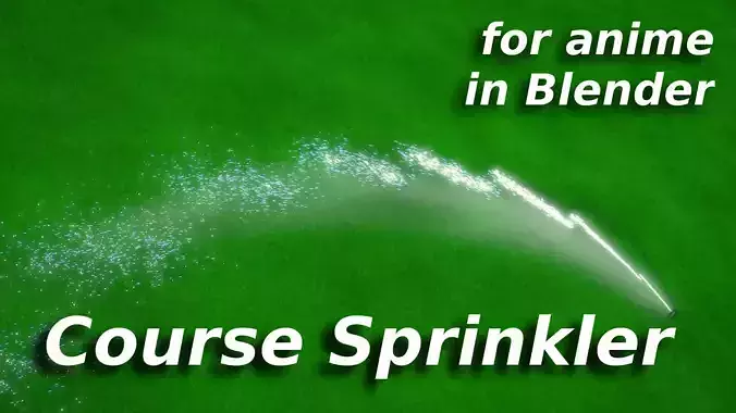For Anime in Blender - Course Sprinkler 3D model