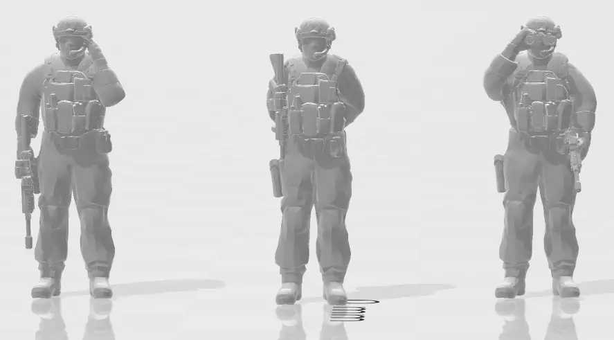 US Soldier Rifleman 3D print model_0