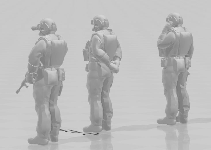 US Soldier Rifleman 3D print model_1