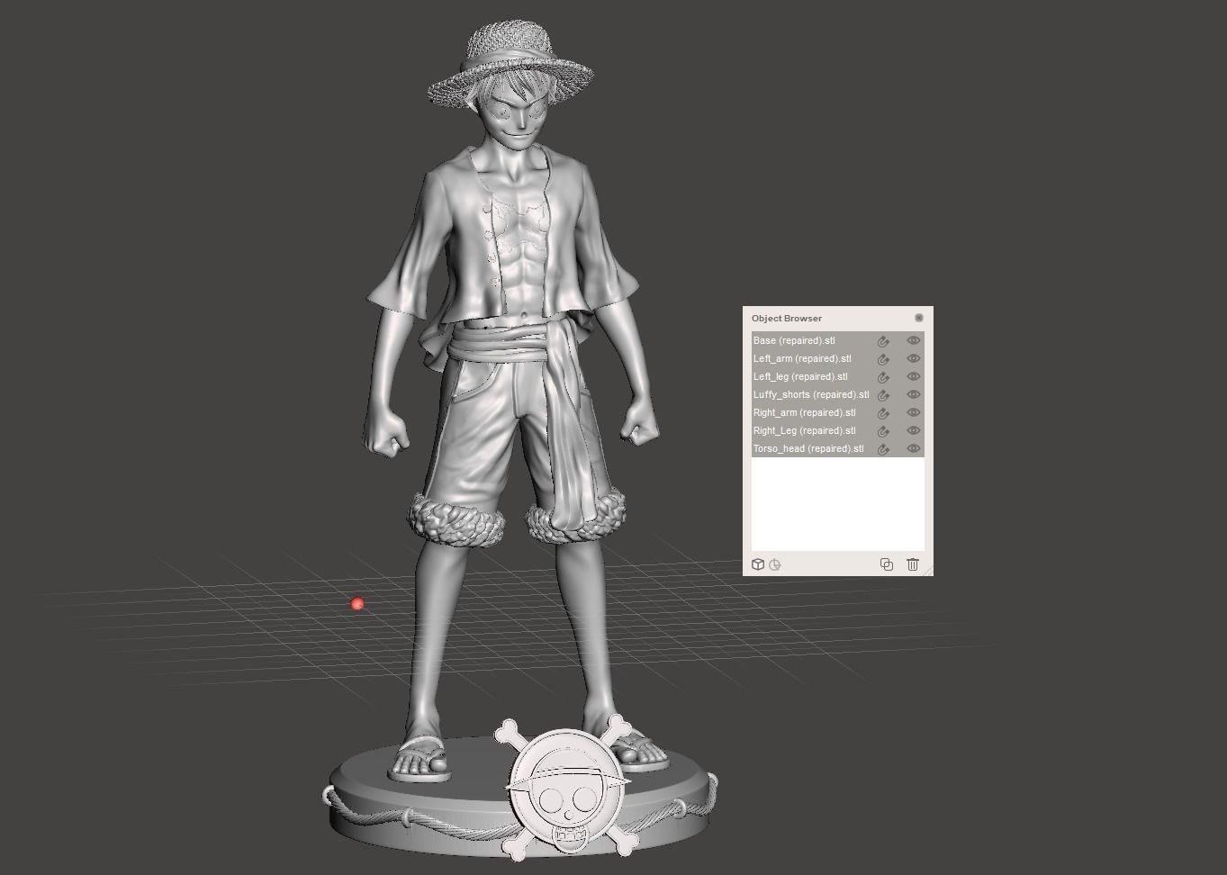 Luffy - One Piece  3D print model_4