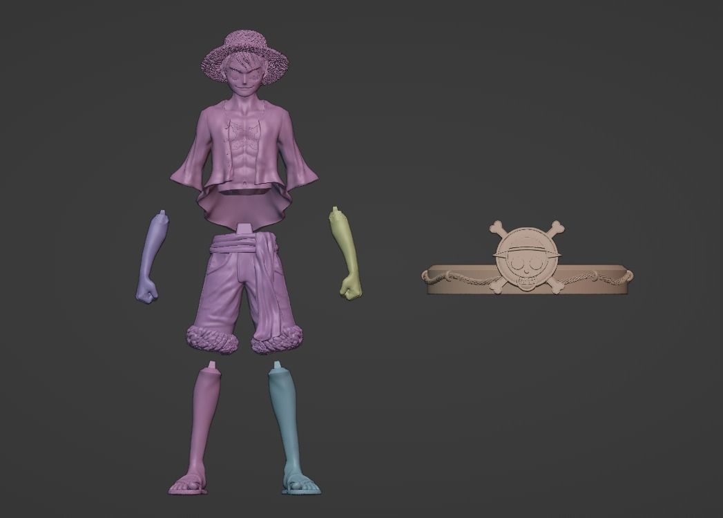 Luffy - One Piece  3D print model_3