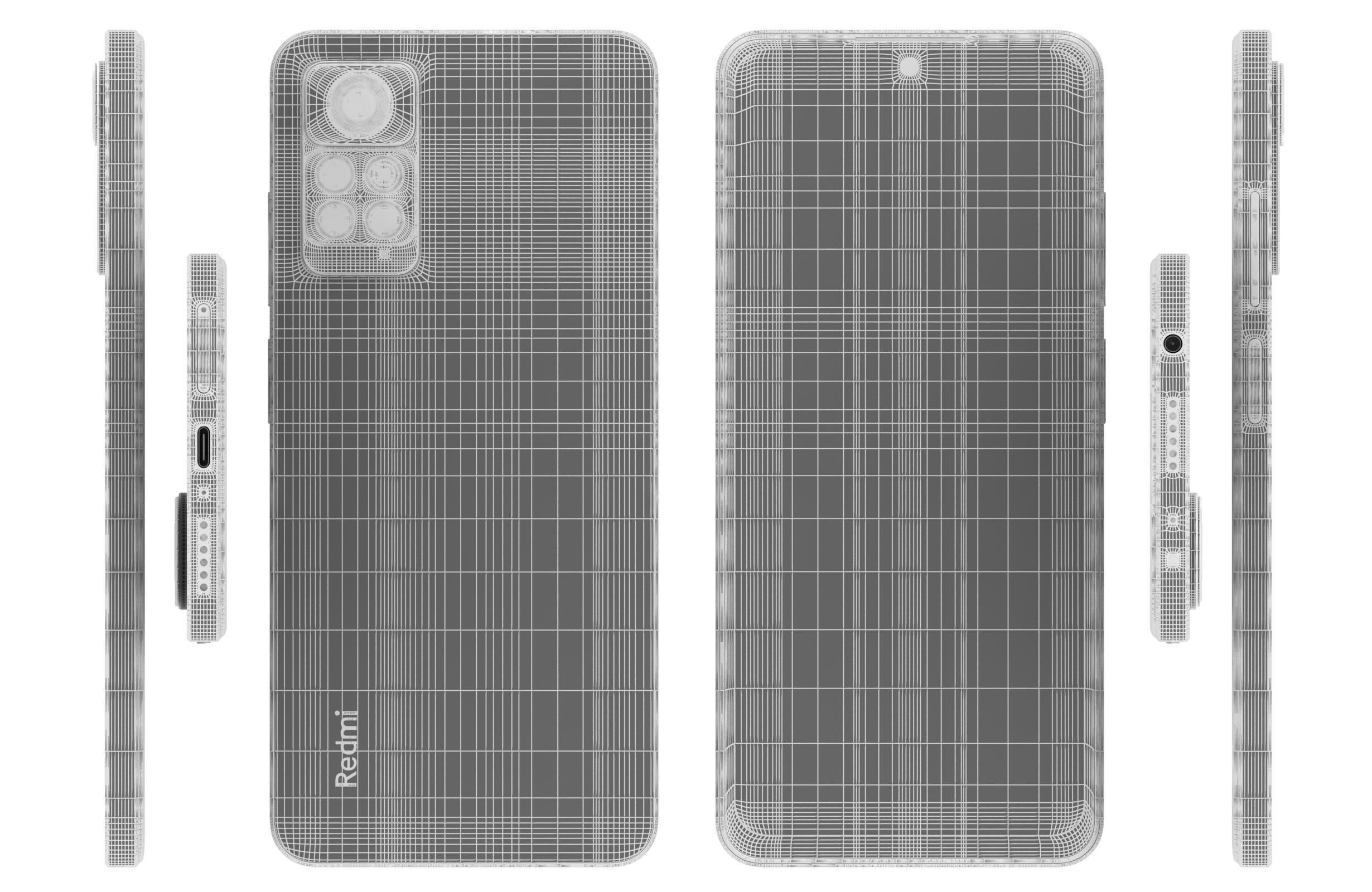 Xiaomi Redmi Note 11 Pro 5G Atlantic Blue 3D model_17