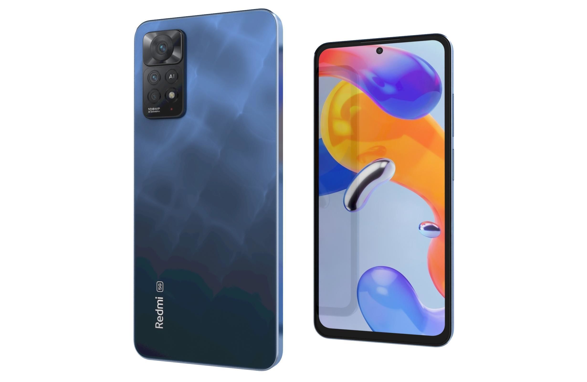 Xiaomi Redmi Note 11 Pro 5G Atlantic Blue 3D model_7
