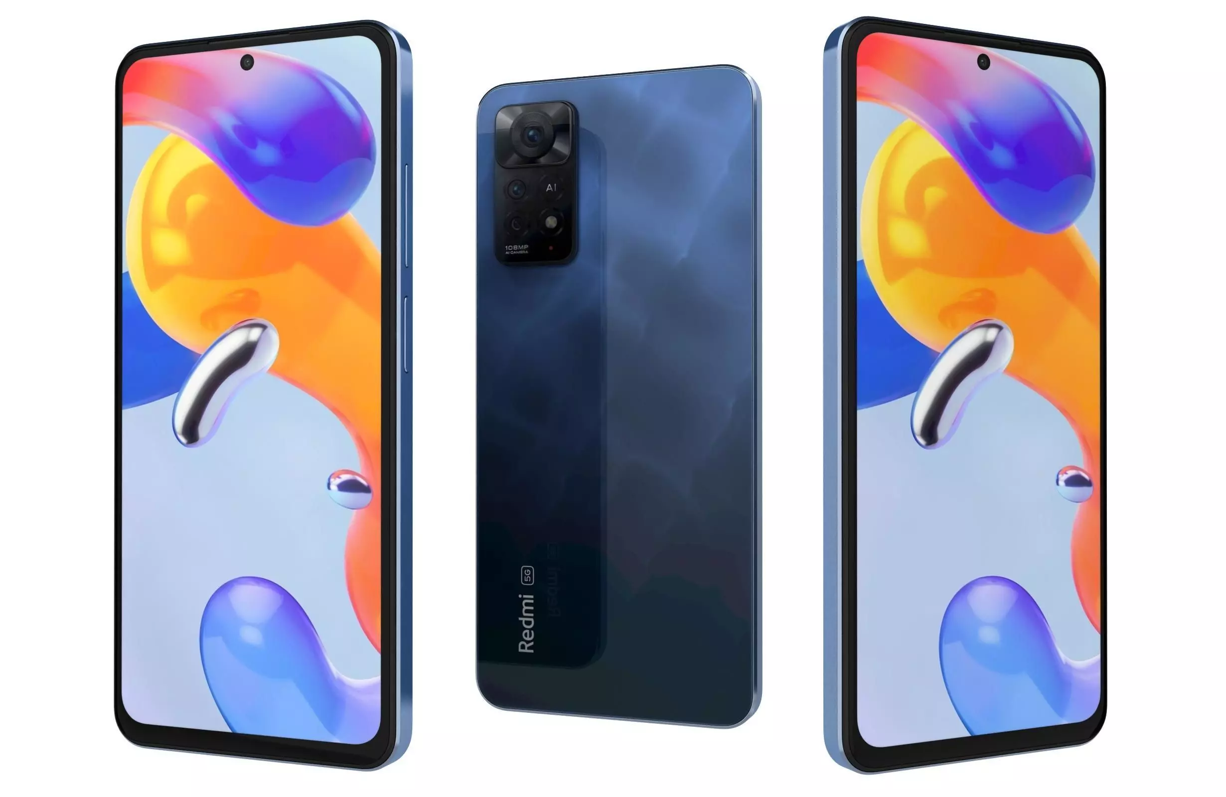 Xiaomi Redmi Note 11 Pro 5G Atlantic Blue 3D model_0