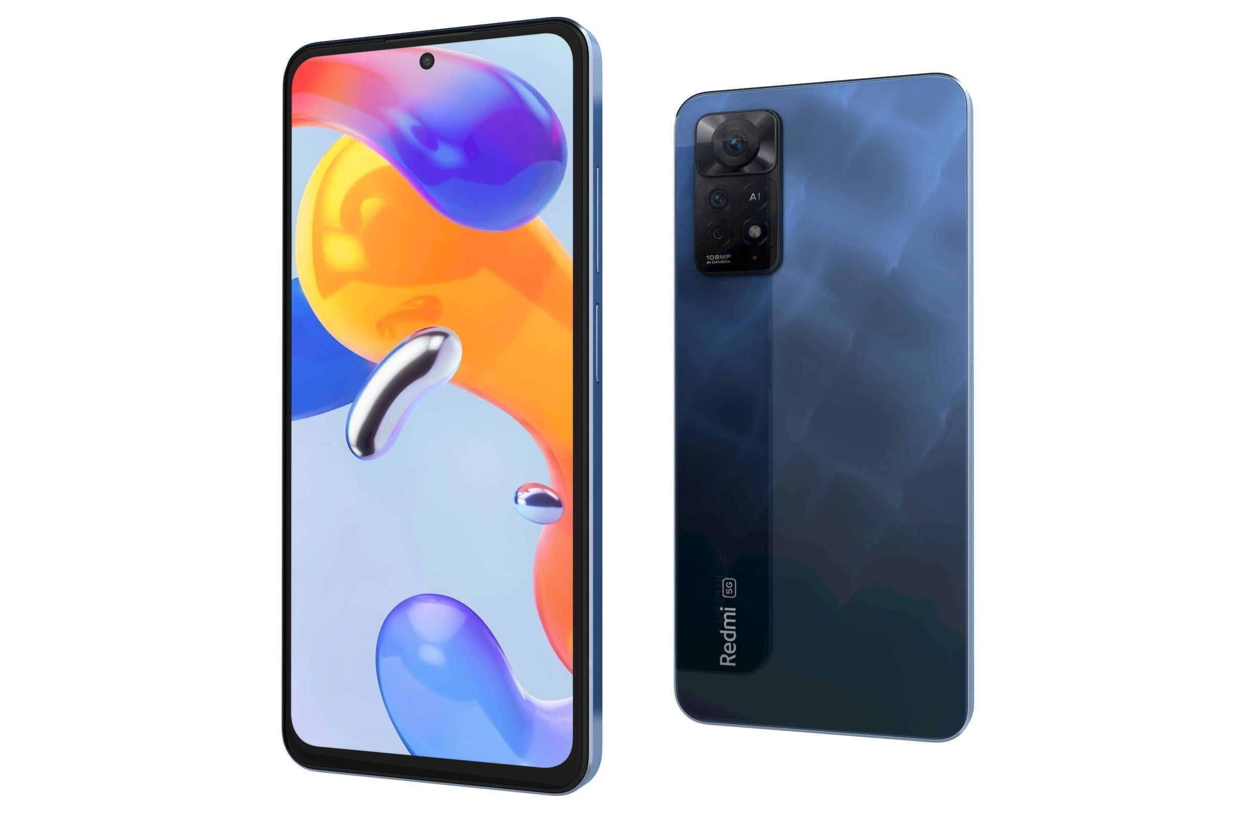 Xiaomi Redmi Note 11 Pro 5G Atlantic Blue 3D model_6