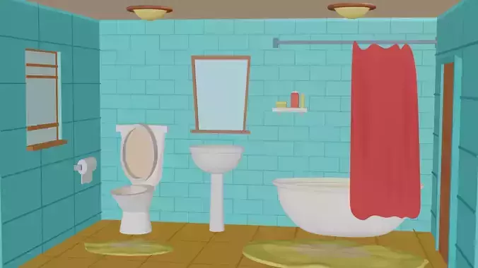 Bathroom with toilet and sink