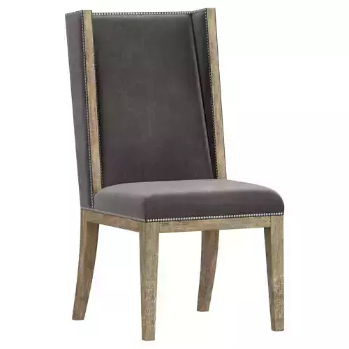 Restoration Hardware Ames Leather Dining Side Chair