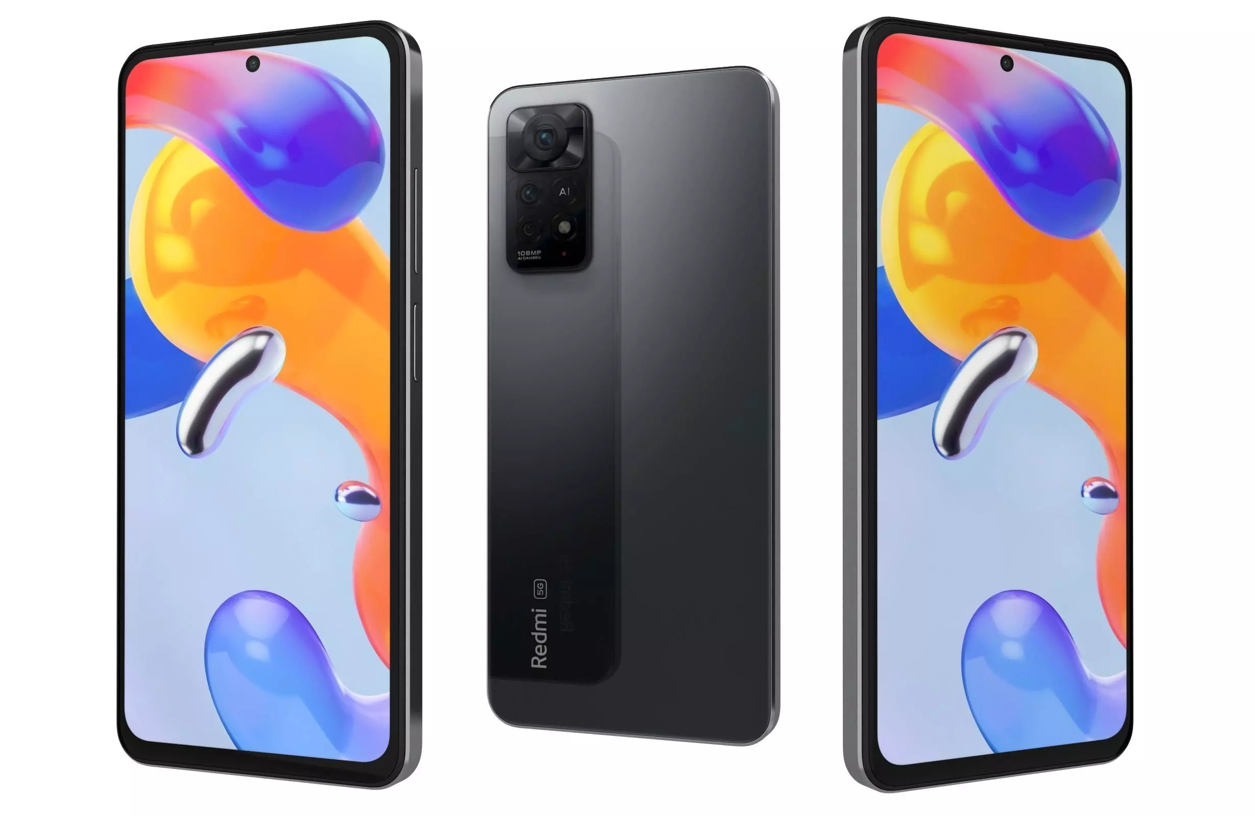 Xiaomi Redmi Note 11 Pro 5G Graphite Gray 3D model