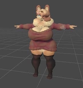 Hazel female bunny Low-poly 3D model_3