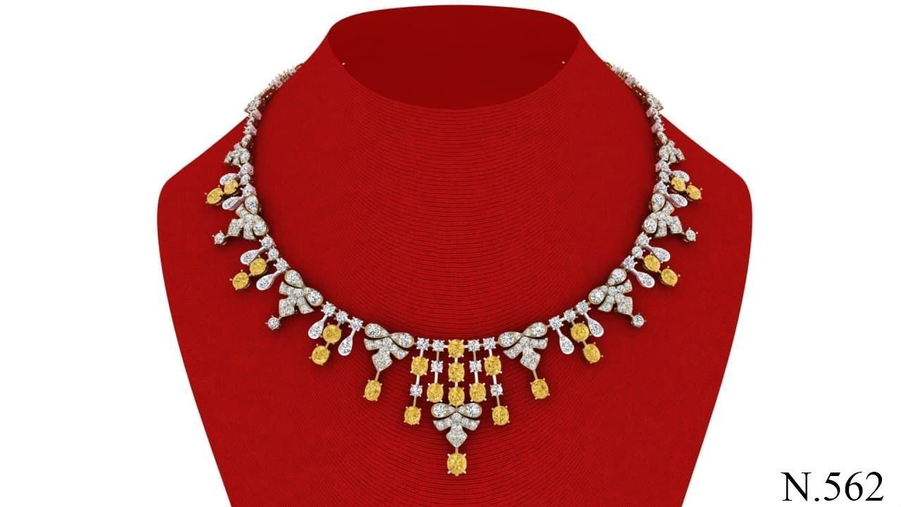 necklace gemstones 3D print model_1