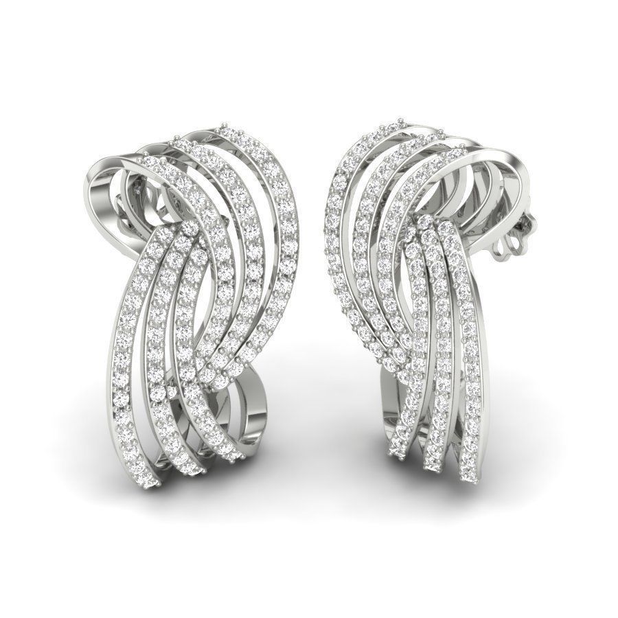 Silk Earring  3D print model_11