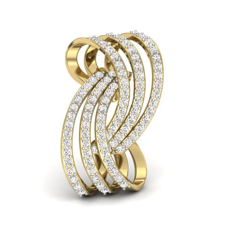 Silk Earring  3D print model_4